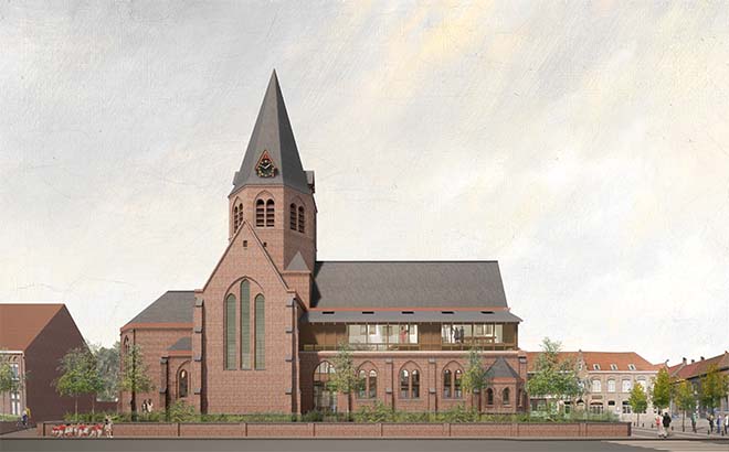 Kortrijk investeert 3,3 miljoen euro in nevenbestemming Bissegemse kerk