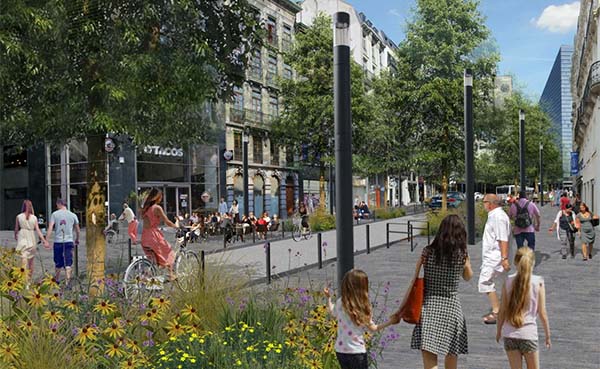 Brussels Gewest verleent bouwvergunning voor de make-over van de Adolphe Maxlaan