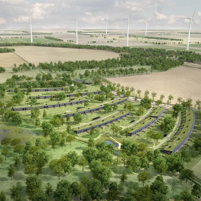 Jackodur Plus - Groen omkeerdak in uniek en energieneutraal woonproject