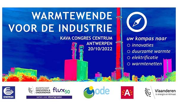 Studiedag Warmtewende voor de industrie op 20 oktober