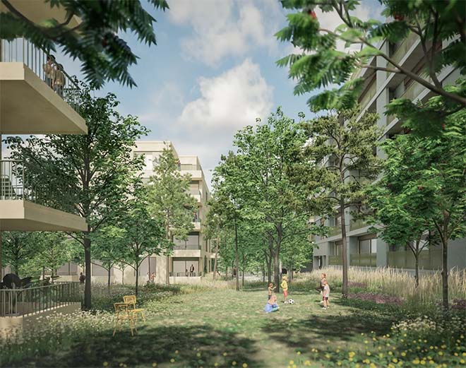 Nieuwe woonbuurt op AstraZeneca-site wordt één van de groenste van heel Brussel