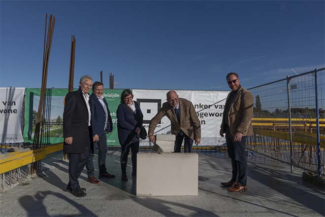 Bouw stadsontwikkeling Heizijde officieel van start met eerste steenlegging