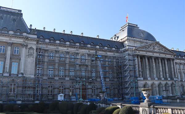 Energetische voetafdruk van het Koninklijk Paleis in Brussel wordt verminderd