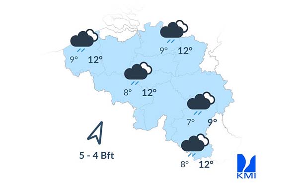 Weersverwachting voor de komende dagen