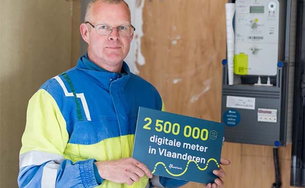 Vlaanderen rondt kaap van 2,5 miljoen digitale energiemeters
