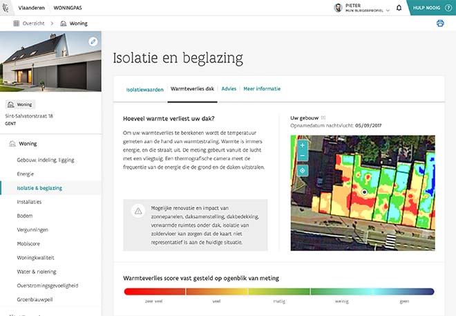 Woningpas uitgebreid met warmtekaart van daken