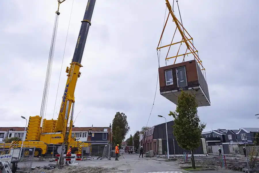 Snelle oplevering 3D-modulaire woningen biedt kansen voor woningnood