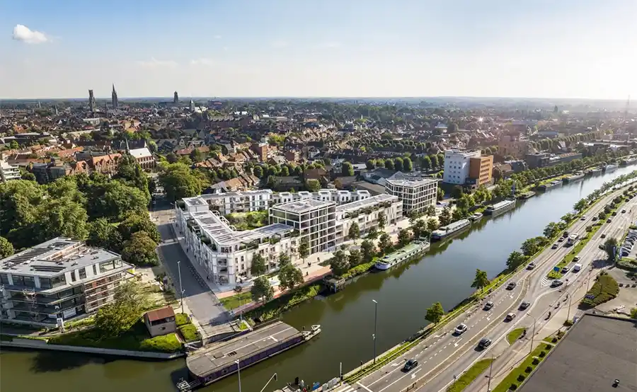 Meest duurzame woonproject van Brugge aangesloten op eigen energiecentrale