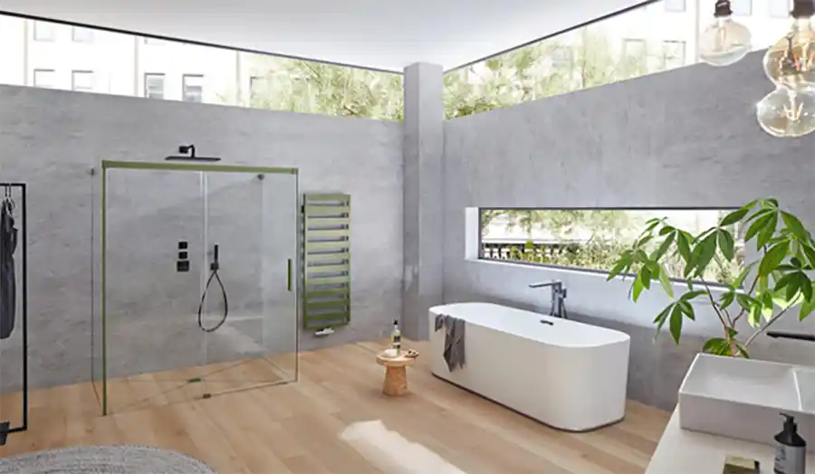 Je badkamer duurzaam renoveren met Kermi douchewanden