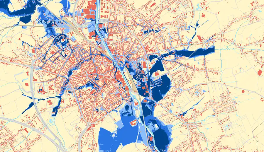 overstromingsgevoeligheid Aalst