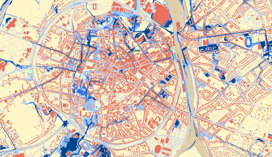 overstromingsgevoeligheid Leuven