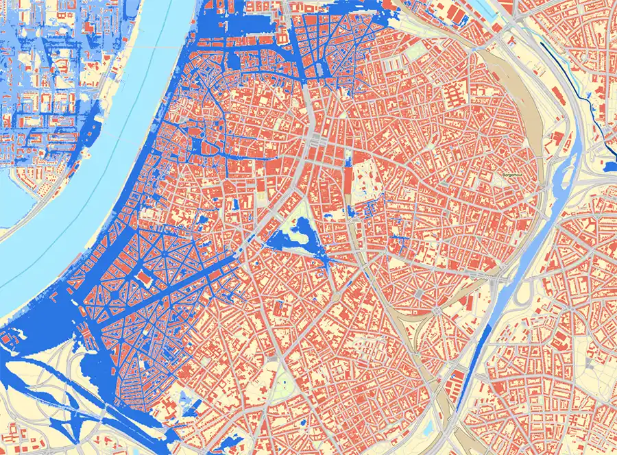 overstromingsgevoeligheid Antwerpen
