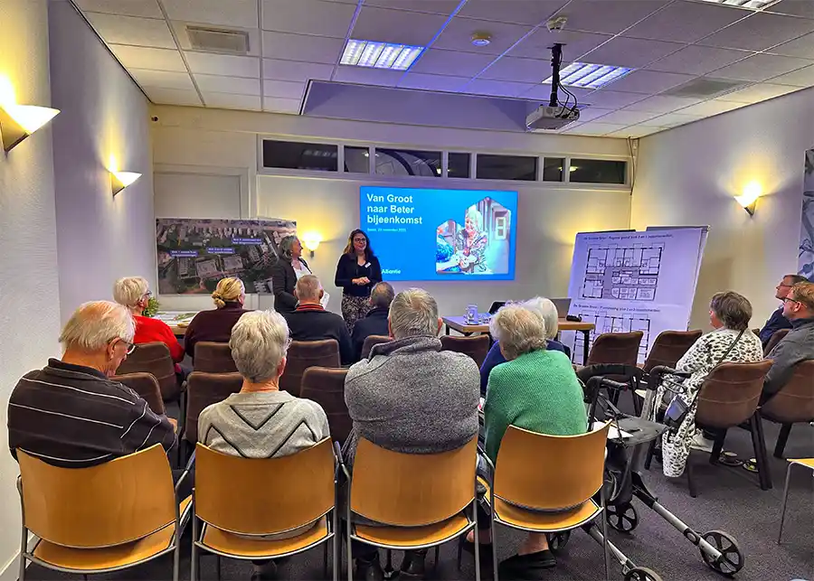 Grote belangstelling bijeenkomst Van Groot naar Beter regeling voor De Groene Bron in Soest