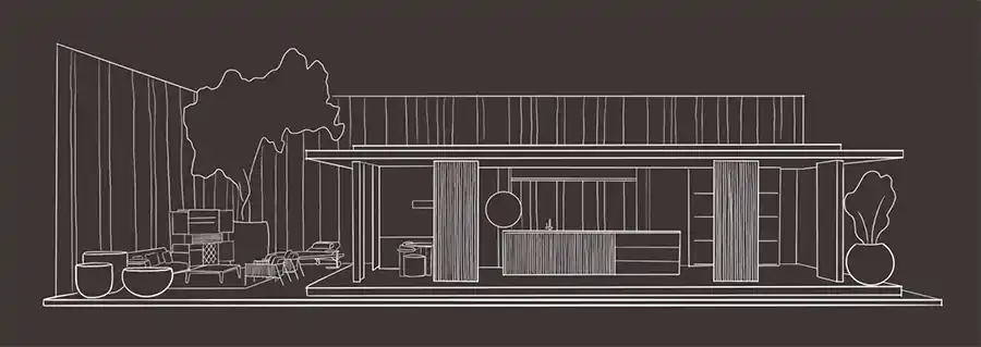 Renson outdoor living bundelt krachten met Coco Wolf, Cosapots en Cubic voor een weergaloze showcase tijdens het Salone del Mobile 2024