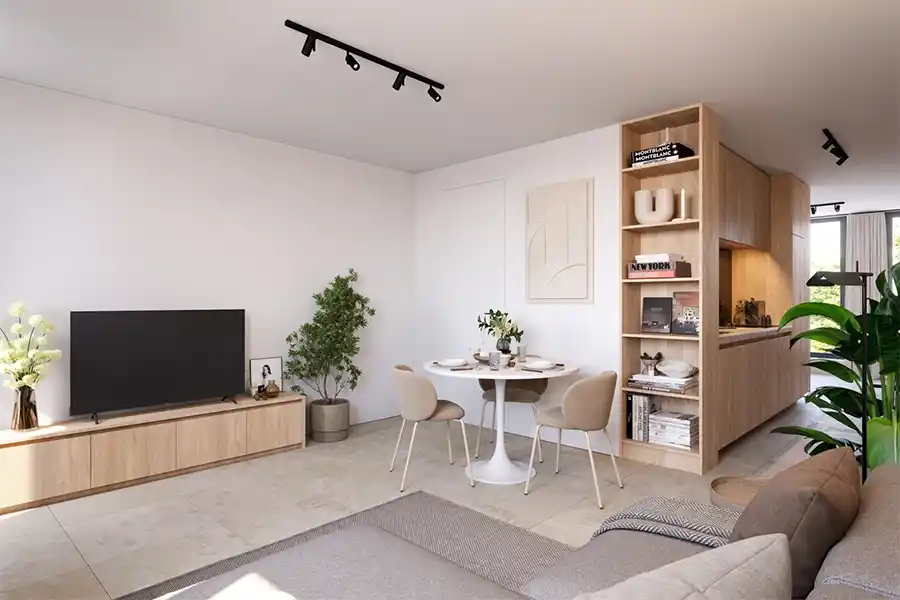 Nieuw groen project met 30 appartementen en een coworkingruimte in Kortrijk