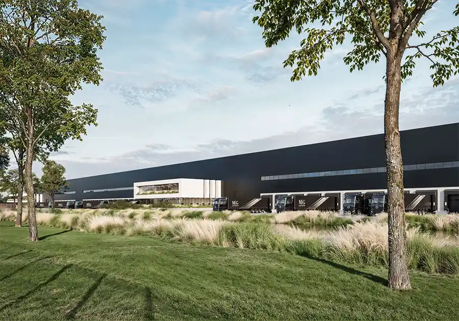 MG Real Estate bouwt nieuw magazijn met een van de grootste zonnedaken van Europa