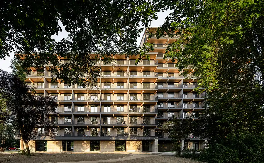 Eerste volledig houten woongebouw met betaalbare huurwoningen opgeleverd