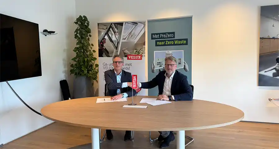 Velux en PreZero recycleren samen 25.000 dakramen