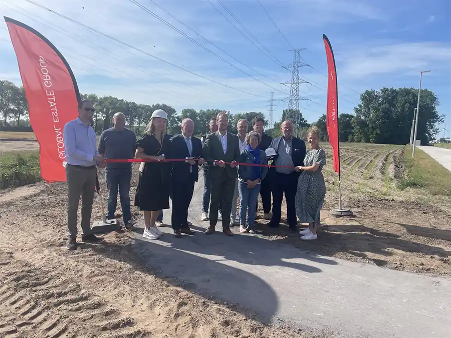 Global Estate Group opent nieuwe trage weg als startschot van uitbreiding Eeklose industriezone