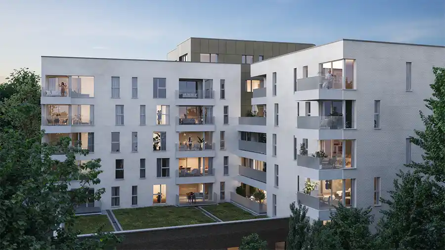 Nieuw duurzaam woonproject in Evere vervangt leegstaand kantoorgebouw