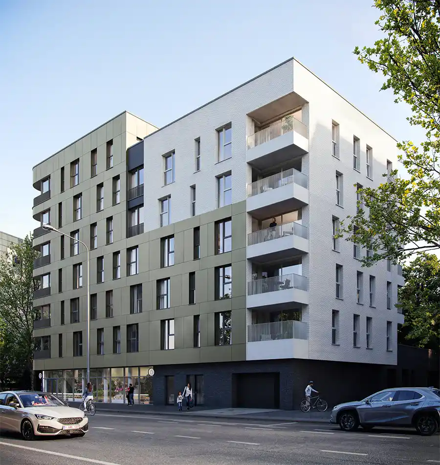 Nieuw duurzaam woonproject in Evere vervangt leegstaand kantoorgebouw