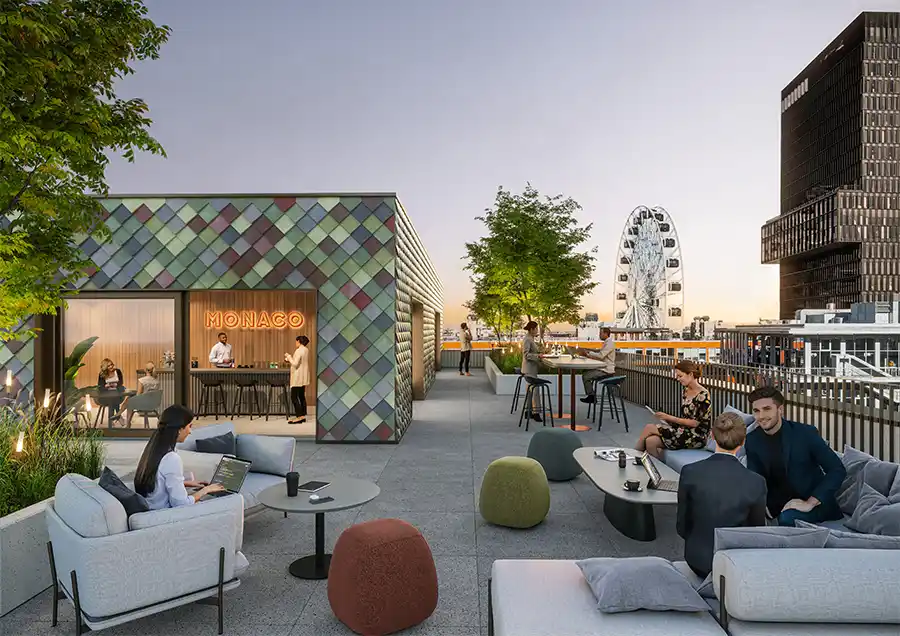 Circulaire gevel van Pretty Plastic siert project MVRDV in München