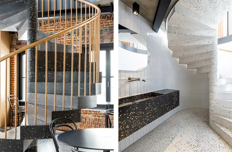Karaktervolle trappen met mortex en bealstone: renovatie wordt design