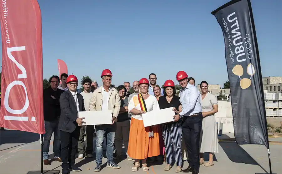 Eerste steen gelegd van project inclusief wonen ZUUD in Zwevegem