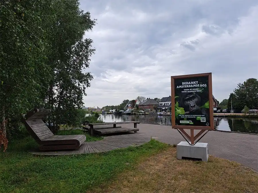 FSC hout in het Amsterdamse Bos