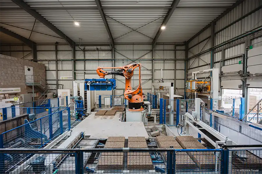 Eerste recyclagelijn voor hennepbeton van IsoHemp