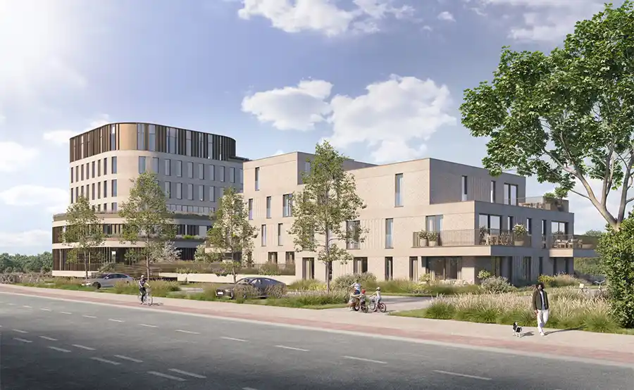 Nieuwe bestemming voor KBC-site Aalst met woon- en kantoorproject Lindenhof