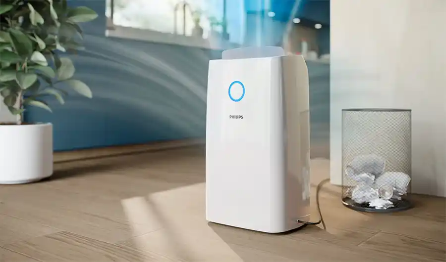 Philips  2-in-1 luchtontvochtiger en -reiniger