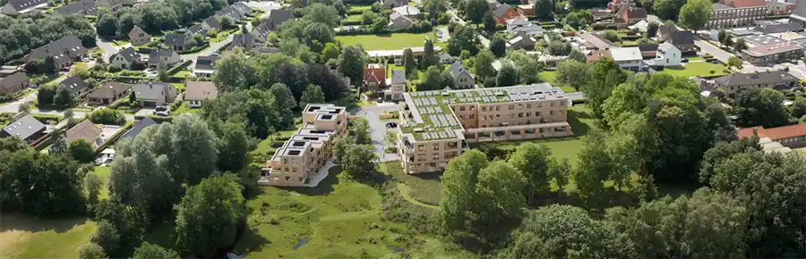 Nieuwe woonwijk Het Porfier in Sint-Amandsberg