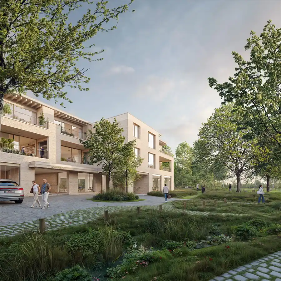 Nieuwe woonwijk Het Porfier in Sint-Amandsberg