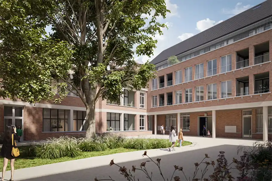 Nieuwe woonbuurt Lutgard in Mortsel