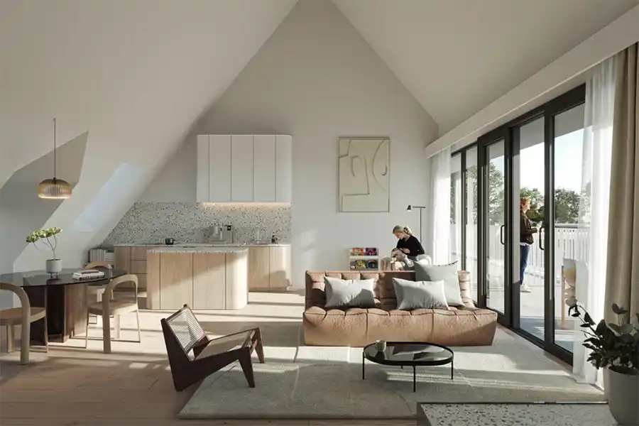 Nieuwe woonbuurt Lutgard in Mortsel