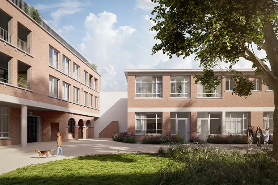 Nieuwe woonbuurt Lutgard in Mortsel