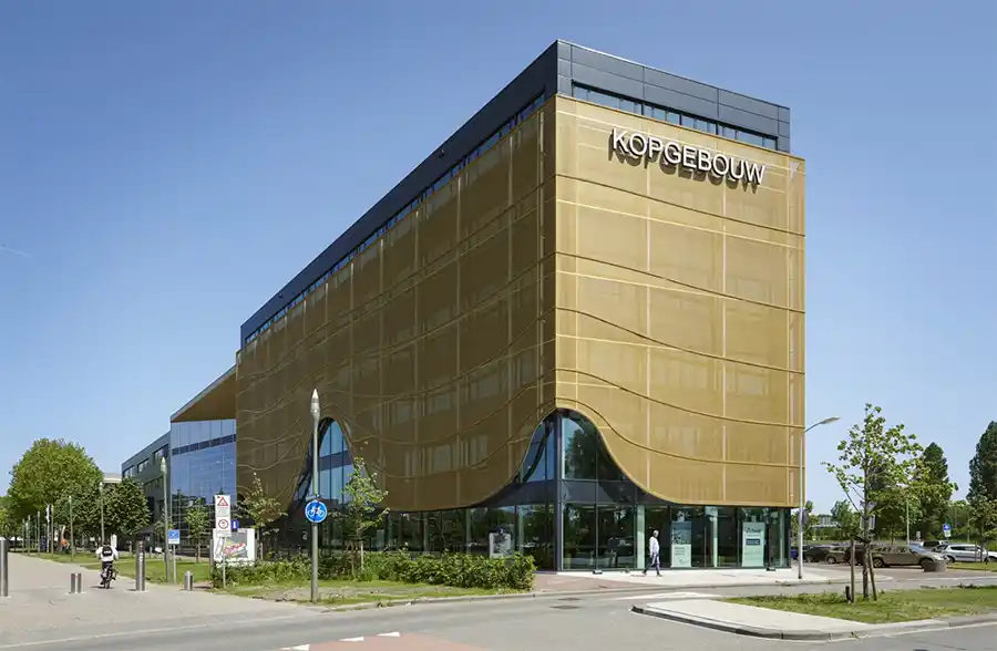 Textielgevel van Schüco zuivert stadslucht en verlaagt energieverbruik