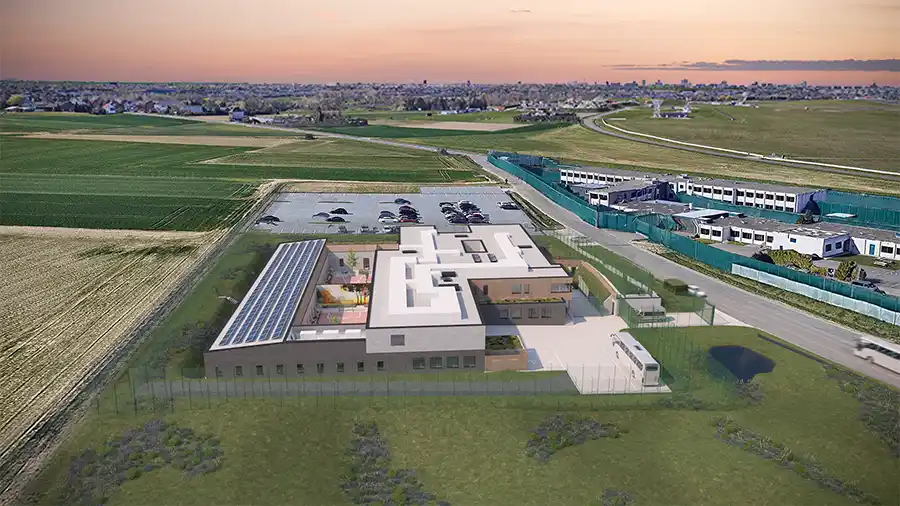 Nieuw vertrekcentrum in Steenokkerzeel