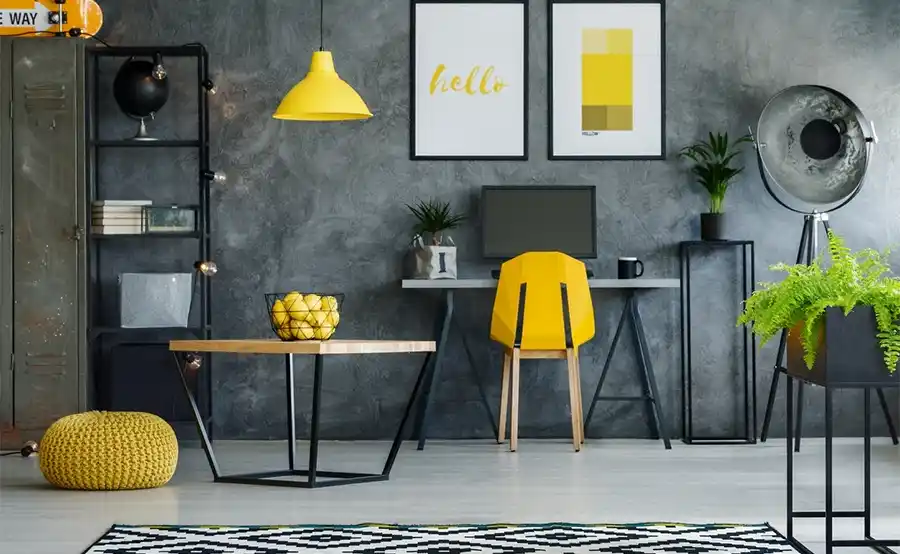 Industrieel wonen met steigerbuizen