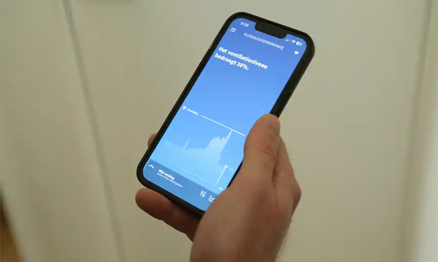 Compacte Renson ventilatie-unit Flux+ Flat