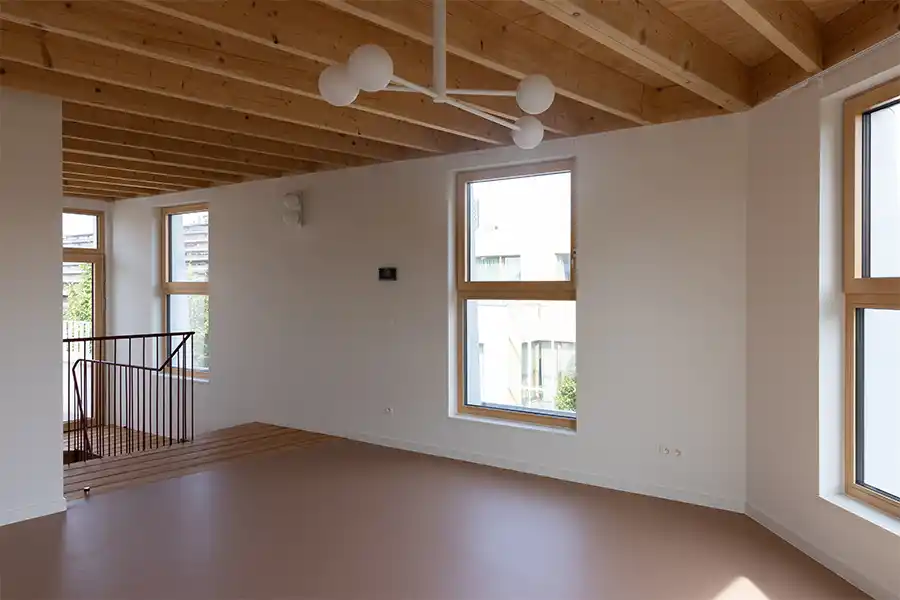 Houtskeletbouw blaast Antwerps hoekpand nieuw leven in