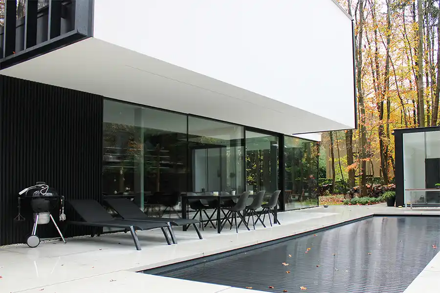 Aluminium ramen voorzien van thermische en akoestische isolatie - Foto Aliplast