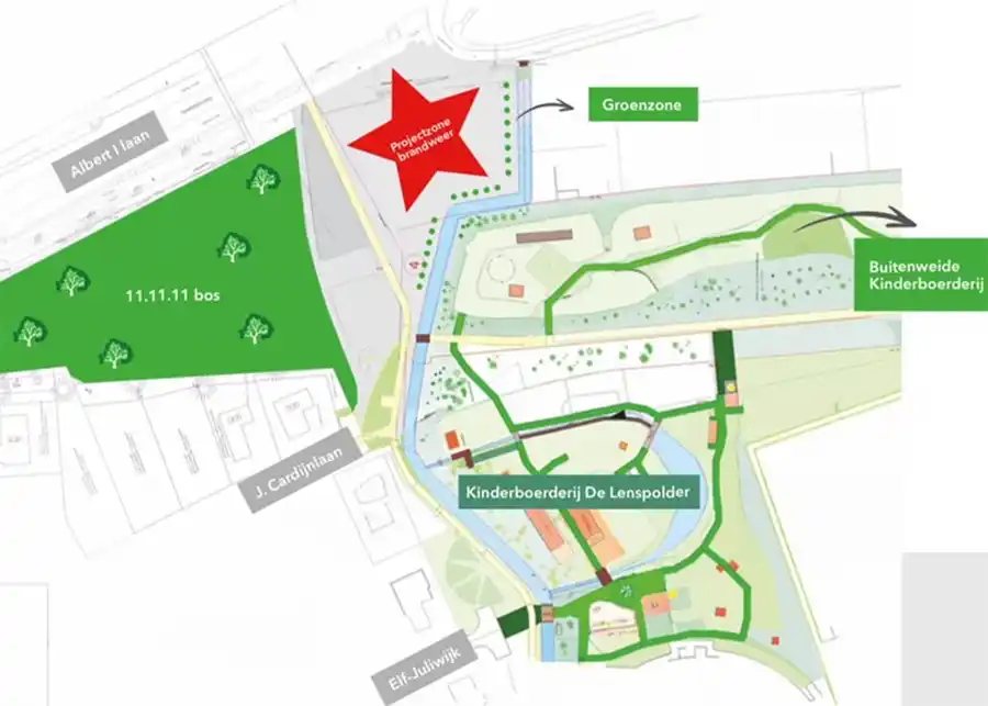 Locatie nieuwe brandweerkazerne Nieuwpoort