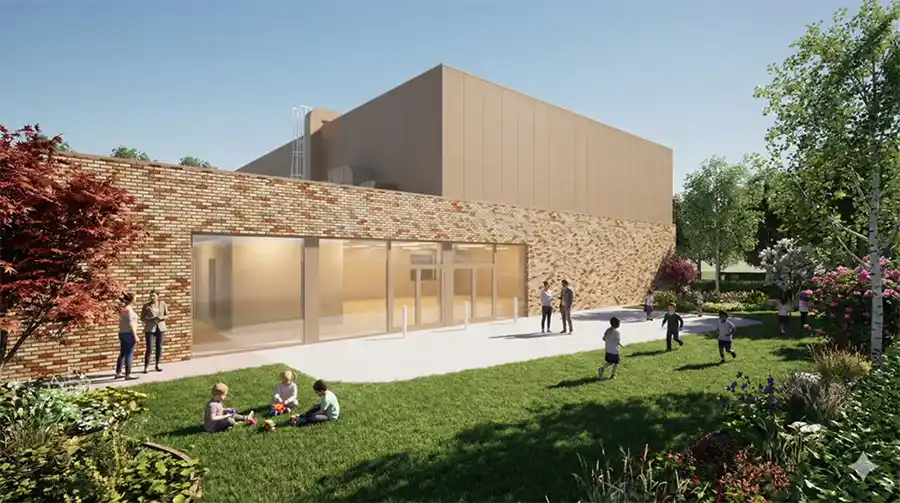 nieuw schoolgebouw Campus FLX in Leopoldsburg