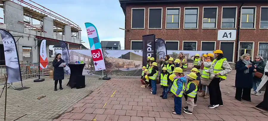 nieuw schoolgebouw Campus FLX in Leopoldsburg