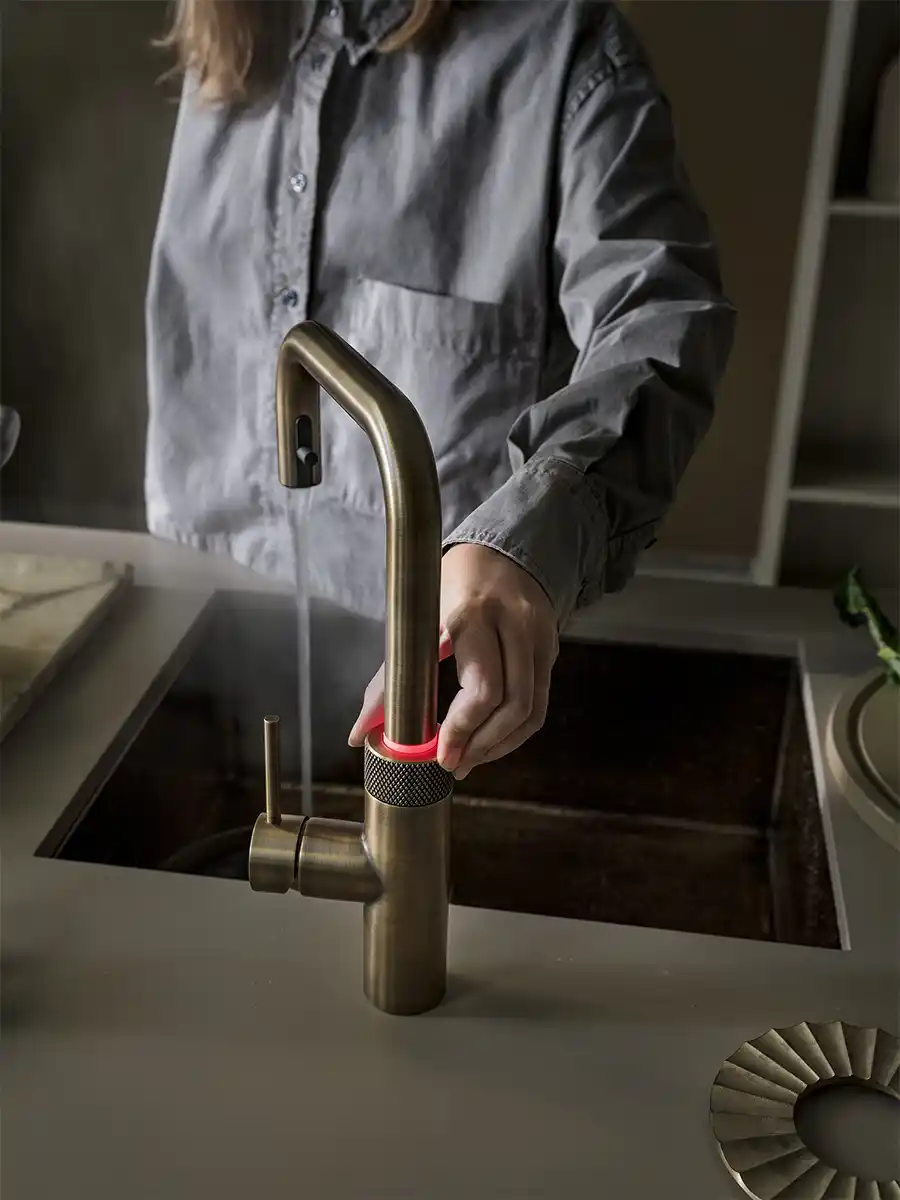 Quooker messing patina