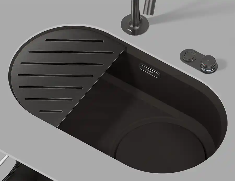 Deze nieuwe BLANCO spoelbak kan tegen 300°C