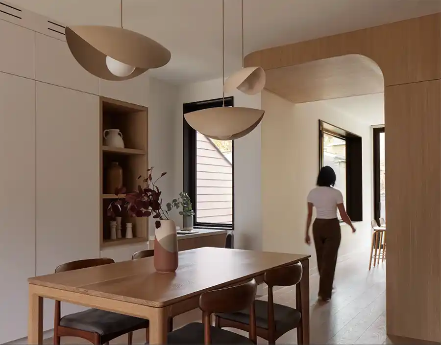 Zachte vormen veroveren het interieur