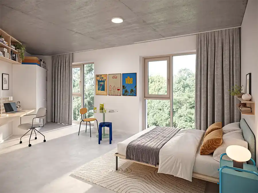 Nieuwe studentenresidentie La Rosée in Brussel